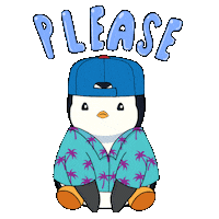Come On Please Sticker by Pudgy Penguins