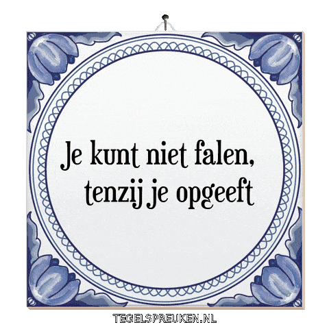 Humor Hoop Sticker by Tegelspreuken.nl
