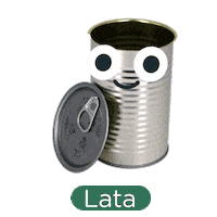 Metal Lata Sticker by Ecolana
