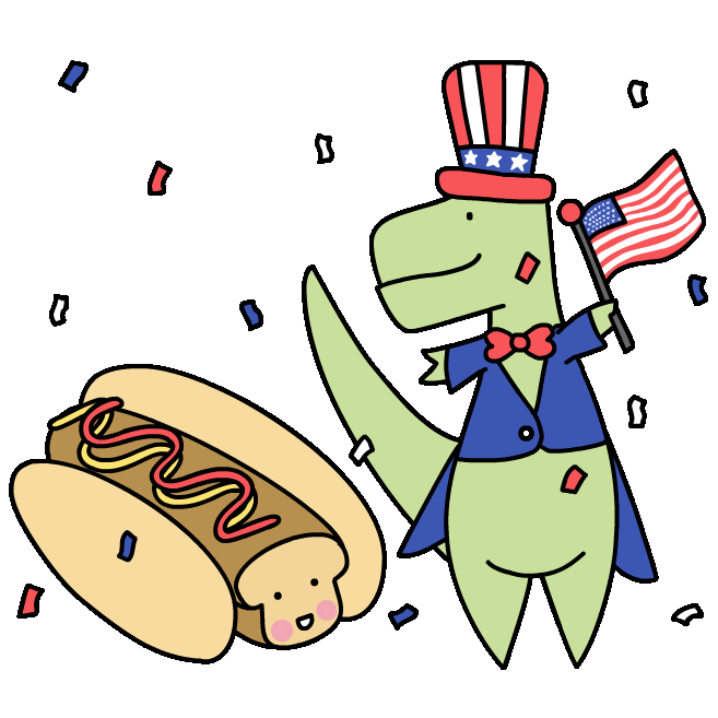 United States Usa Sticker by Loof and Timmy
