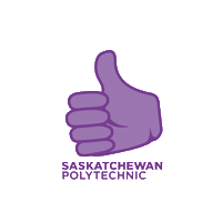 Thumbs Up High Five Sticker by SaskPolytech