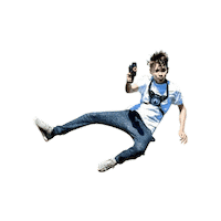 Jumping Pew Pew Sticker by ArmoGear