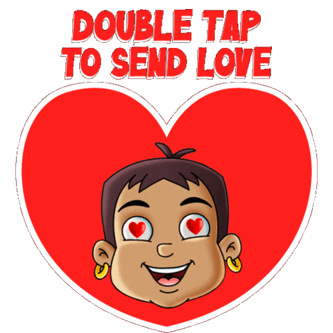 Doubletap Sticker by Chhota Bheem