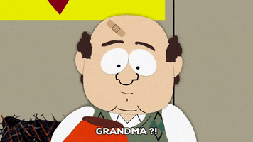 kenny mccormick grandma GIF by South Park 
