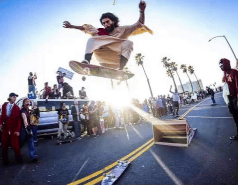 Luhmidway giphyattribution giphycreatortest jesus skateboard GIF