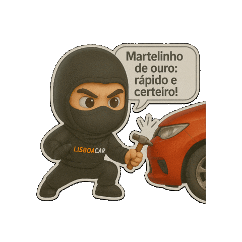LisboaCar giphygifmaker carro lisboa car martelinho de ouro Sticker