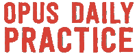 odp opus daily practice Sticker by Opus Art Supplies