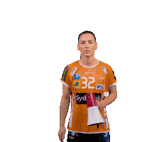 OdenseHaandbold orange handball come on handbold Sticker