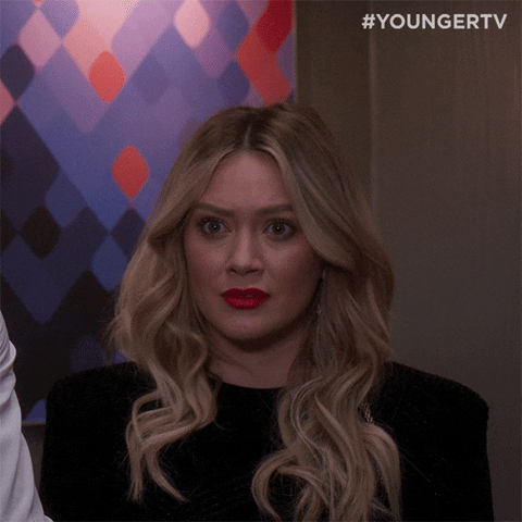 Shocked Doubletake GIF by YoungerTV