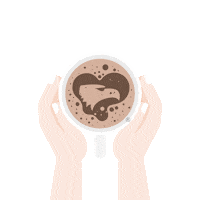 Hot Chocolate Coffee Sticker by Georgia Southern University - Auxiliary Services