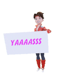 Happy Girl Sticker by Mindshow