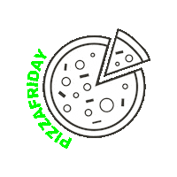 Pizzafriday Sticker by buntebrause