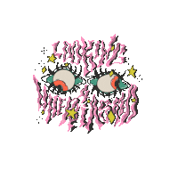 luciaklander eyes looking where did i ask luciaklander Sticker