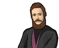 onaque pointing hero finger grammar Sticker