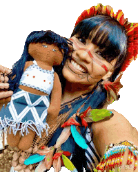 weena_tikuna india amazonas amazonia indio Sticker