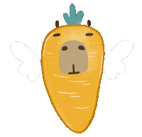 Fly Carrot Sticker