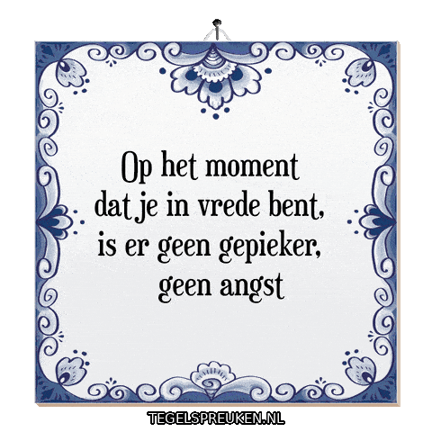 Moment Rust Sticker by Tegelspreuken.nl