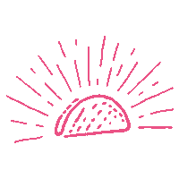 pinktaco pink drink miami skull Sticker