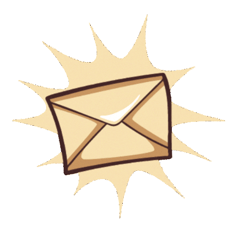 Letter Enveloppe Sticker by Chope & Compagnie