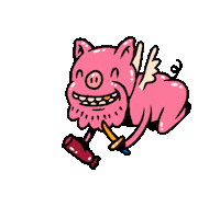 Pig Knife Sticker