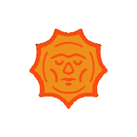 Sad Sun Sticker