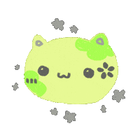 Happy Cat Sticker by Cherie