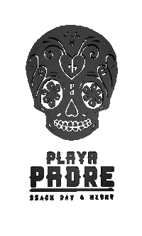 playapadremarbella skull pp calavera marbella Sticker