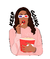 Pop Corn Sticker