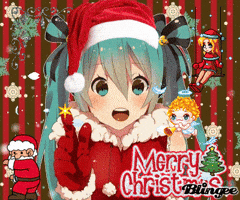 Katgyuhoney hatsune miku christmas hatsune miku navidad hatsune miku merry christmas miku navidad GIF
