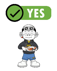 Hype Yes Sticker by Zhot