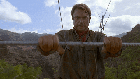 Excited Sam Neill GIF by Jurassic World
