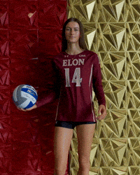 Elon Volleyball GIF by Elon Phoenix