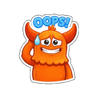 Surprised Oh No Sticker by Momo & Tulus