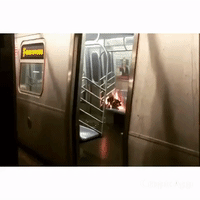 Item Goes Up in Flames on NYC Subway
