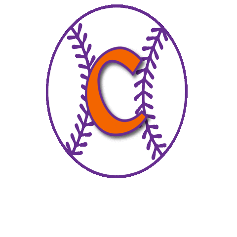 Clemson Tigers Baseball Sticker by Tigertown Graphics