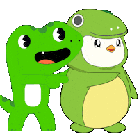 Happy Friends Sticker by Pudgy Penguins