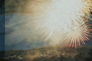 Fireworks Mountains GIF by Blanca Viñas