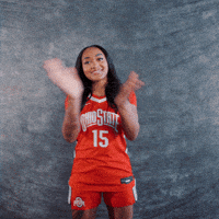 Basketball Clap GIF by Ohio State Athletics