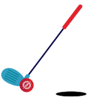 CompassEC golf compass putt putt cec Sticker
