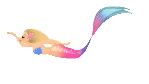 Pool Party Mermaid Tail Sticker by Mermaid_Lux