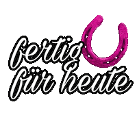 Erledigt Hufeisen Sticker