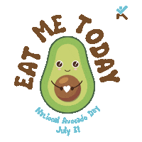 Eat Me Day Sticker by Keto-Mojo