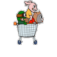 Einkaufswagen Sticker by DIKKA