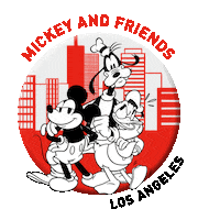 Los Angeles Friends Sticker by Mickey Mouse