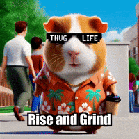 Students Rise And Grind GIF by Guinea Gambino