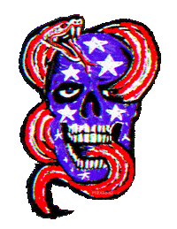 Good Morning Skull Sticker by PEEKASSO