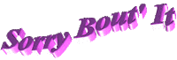 Sorry Pink Sticker by AnimatedText