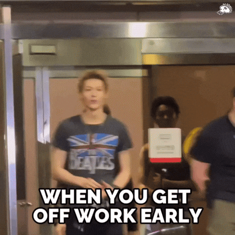 Martin Leaving Work GIF