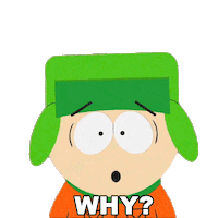 Confused Kyle Broflovski Sticker by South Park