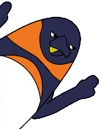 Penguin Disagree Sticker